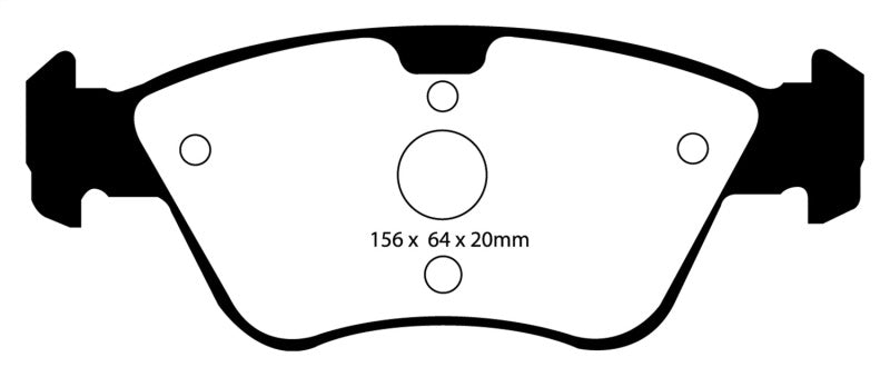 EBC 03-08 Chrysler Crossfire 3.2 Yellowstuff Front Brake Pads - Blais Performance Parts