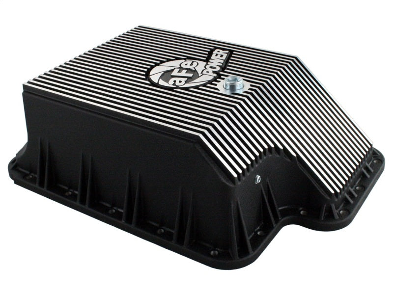 afe Transmission Pan (Black); Ford Diesel Trucks 03-10 V8-6.0/6.4L (td) - Blais Performance Parts