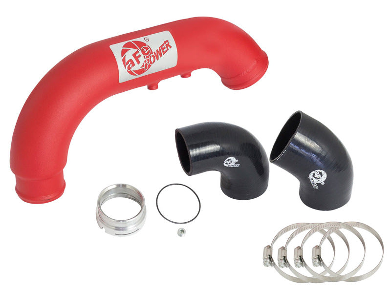 aFe BladeRunner 3in Red IC Tube Cold Side w/ Coupling & Clamp Kit 2016 GM Colorado/Canyon 2.8L - Blais Performance Parts