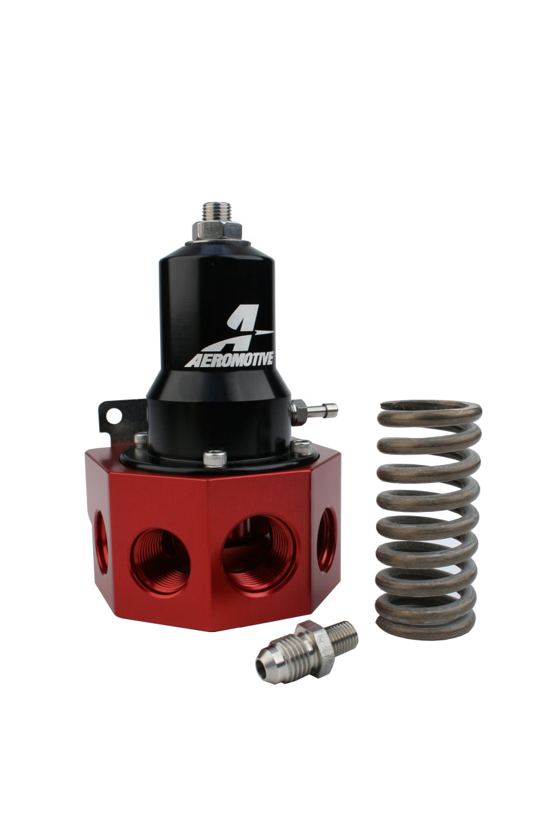 Aeromotive Regulator - 30-120 PSI - .500 Valve - 4x AN-08 and AN-10 inlets / AN-10 Bypass - Blais Performance Parts