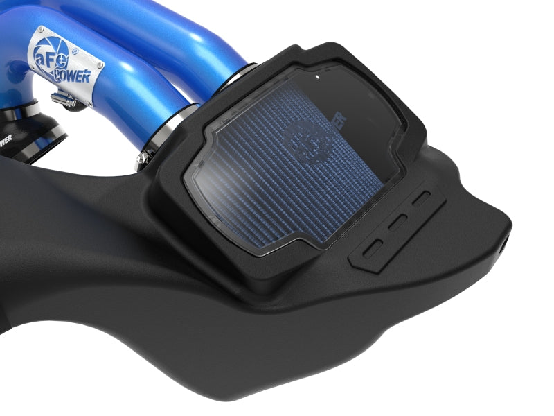 aFe 21-22 Ford F-150 Raptor V6-3.5L(tt) Momentum XP Cold Air Intake System - Blue w/ Pro 5R Filter - Blais Performance Parts