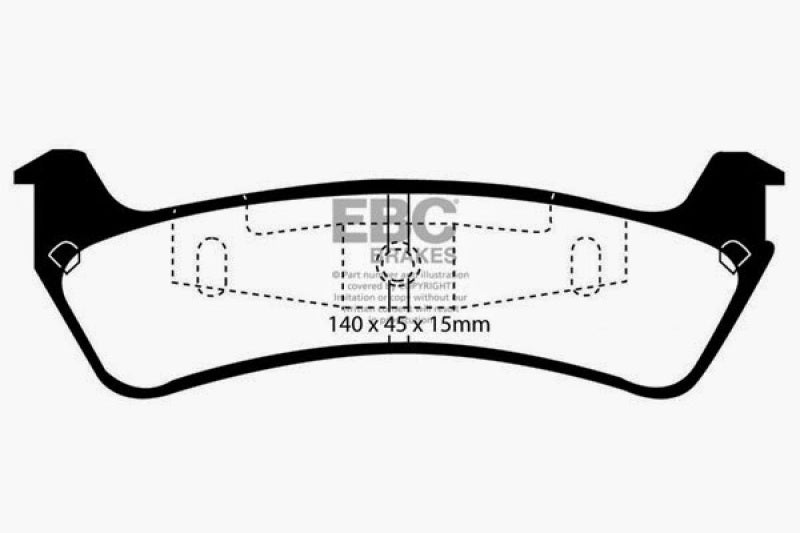 EBC 95-01 Ford Explorer 4.0 2WD Yellowstuff Rear Brake Pads - Blais Performance Parts