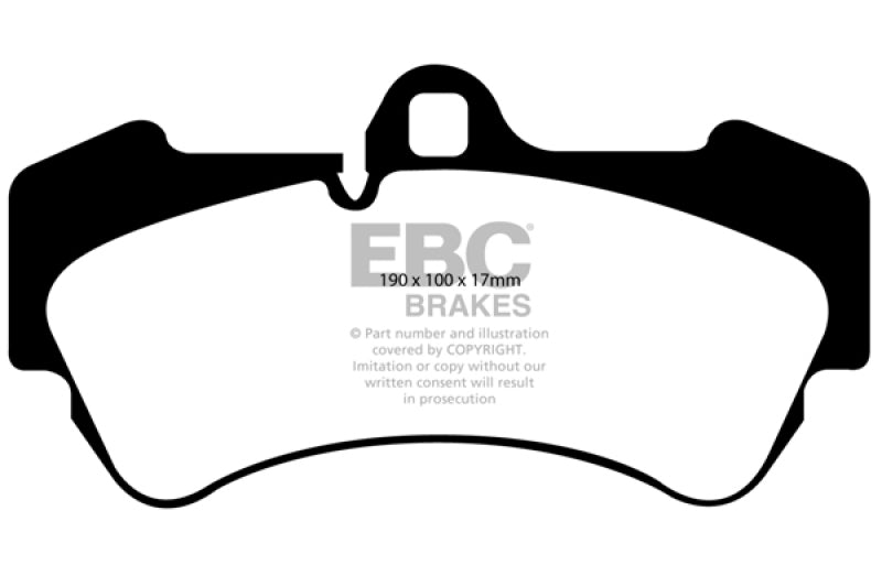 EBC 04-07 Porsche Cayenne 3.2 Yellowstuff Front Brake Pads - Blais Performance Parts