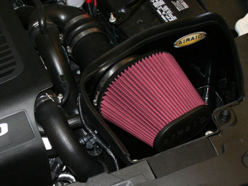 Airaid 10-13 Ford Taurus SHO/Flex 3.5L Turbo MXP Intake System w/ Tube (Dry / Red Media) - Blais Performance Parts