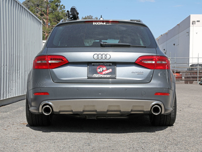 afe MACH Force-Xp 13-16 Audi Allroad L4 SS Axle-Back Exhaust w/ Polished Tips - Blais Performance Parts