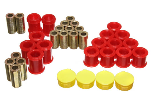 Energy Suspension 95-98 Nissan 240SX (S14) Red Rear Control Arm Bushing Set (Must reuse existing out - Blais Performance Parts