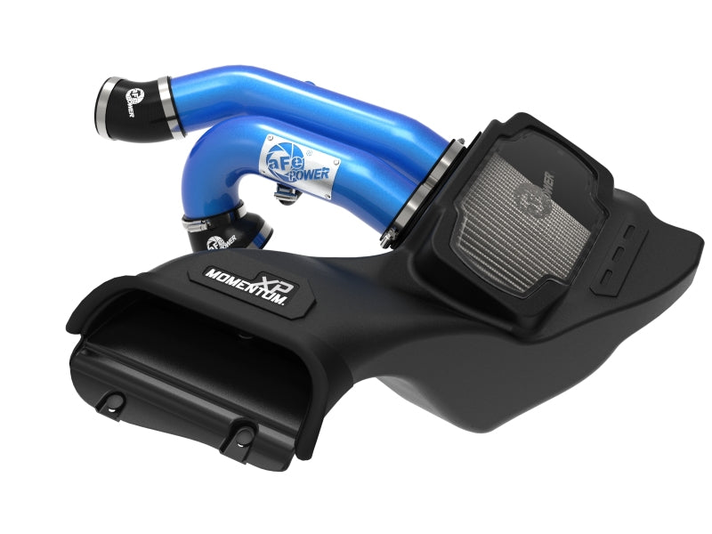 aFe 21-22 Ford F-150 Raptor V6-3.5L(tt) Momentum XP Cold Air Intake System Blue w/ Pro Dry S Filter - Blais Performance Parts