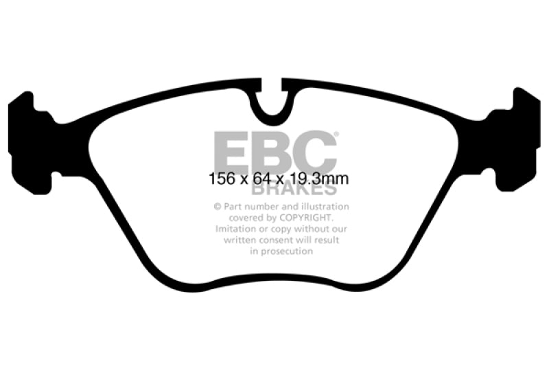 EBC 10-14 BMW X5 4.4 Twin Turbo (50) Yellowstuff Front Brake Pads - Blais Performance Parts