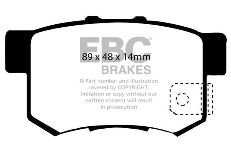 EBC 97 Acura CL 2.2 Greenstuff Rear Brake Pads - Blais Performance Parts