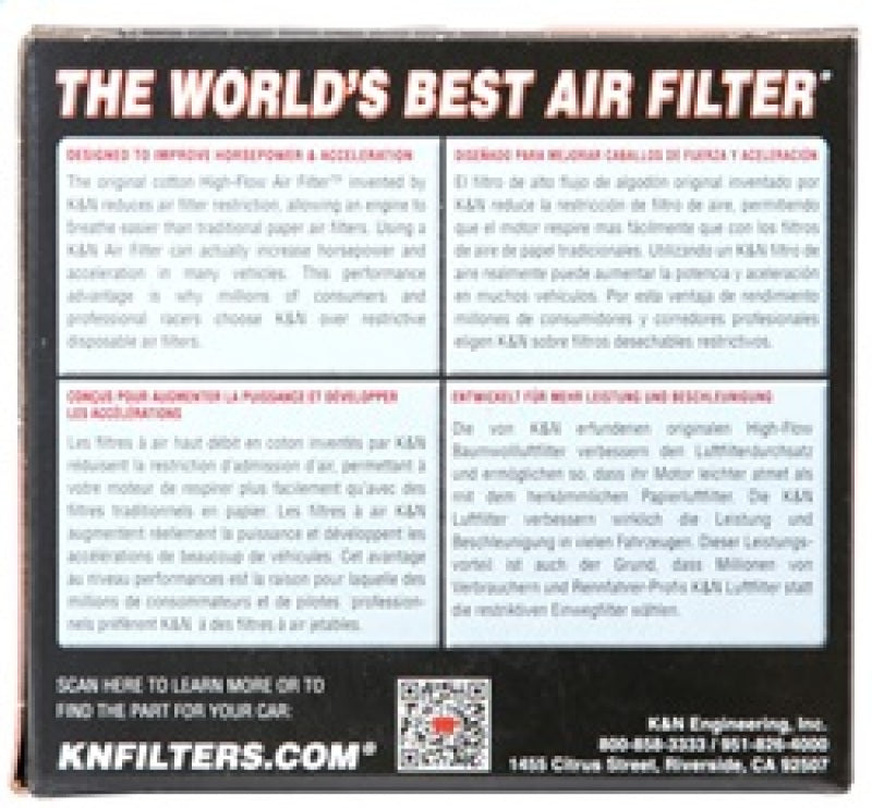 K&N 16-19 Moto Guzzi V9 Bobber 853CC Replacement Air Filter - Blais Performance Parts