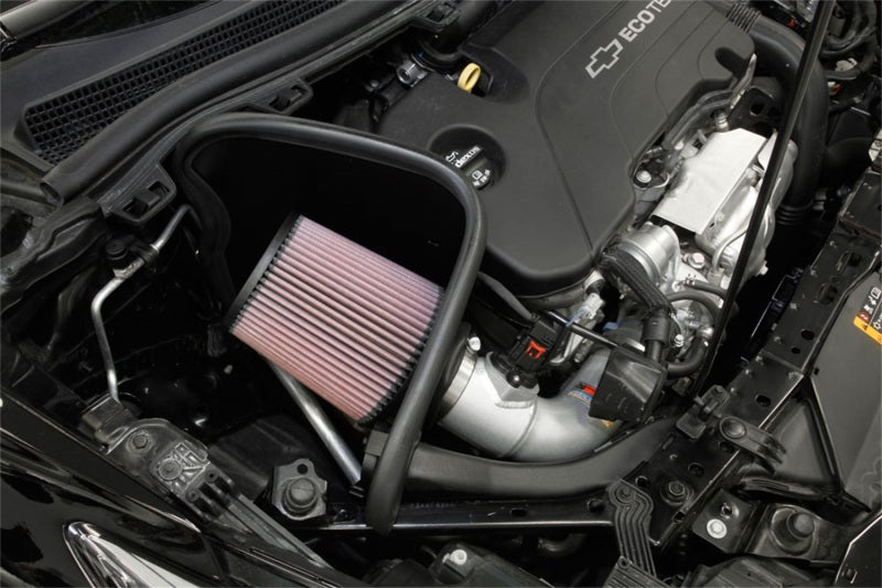 K&N 17-18 Chevy Cruze 1.4L Turbo Silver Typhoon Short Ram Intake - Blais Performance Parts