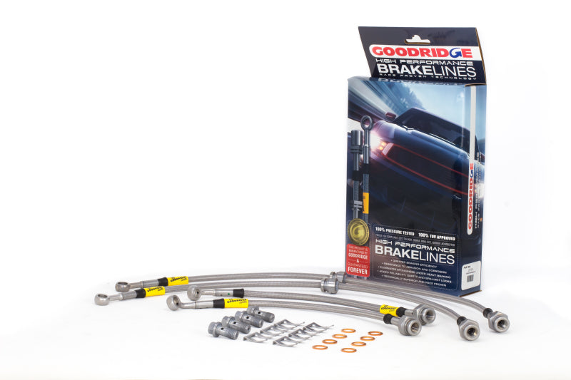 Goodridge 09-13 Nissan Maxima All Models Stainless Steel Brake Lines Kit - Blais Performance Parts