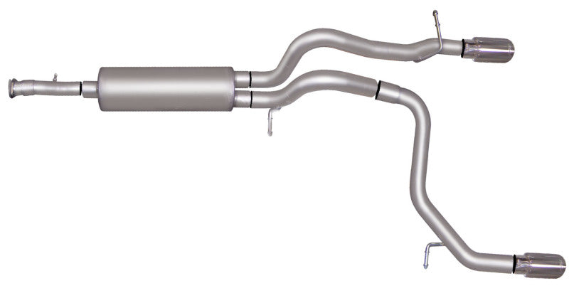 Gibson 07-10 Hummer H3 Base 3.7L 2.5in Cat-Back Dual Split Exhaust - Aluminized - Blais Performance Parts