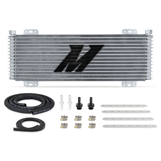 Mishimoto 13-Row Stacked Plate Transmission Cooler - Silver - Blais Performance Parts