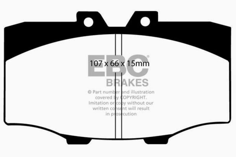 EBC 84-88 Toyota 4 Runner 2.4 Yellowstuff Front Brake Pads - Blais Performance Parts