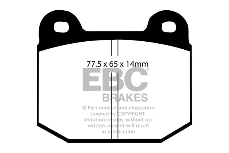 EBC 08+ Lotus 2-Eleven 1.8 Supercharged Greenstuff Front Brake Pads - Blais Performance Parts