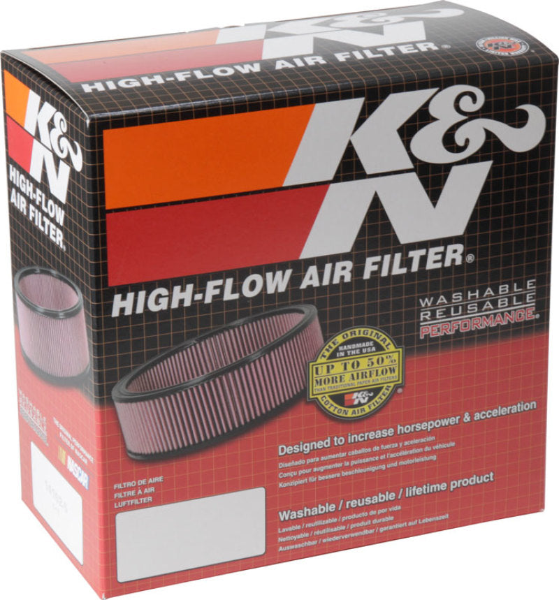 K&N 2-5/8in Flange 7in Diameter 3in Height Round Air Filter Assembly w/ Vent - Blais Performance Parts