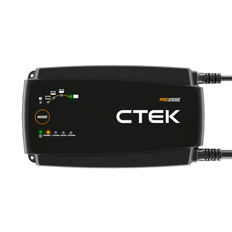 CTEK PRO25SE Battery Charger - 50-60 Hz - 12V - 19.6ft Extended Charging Cable - Blais Performance Parts