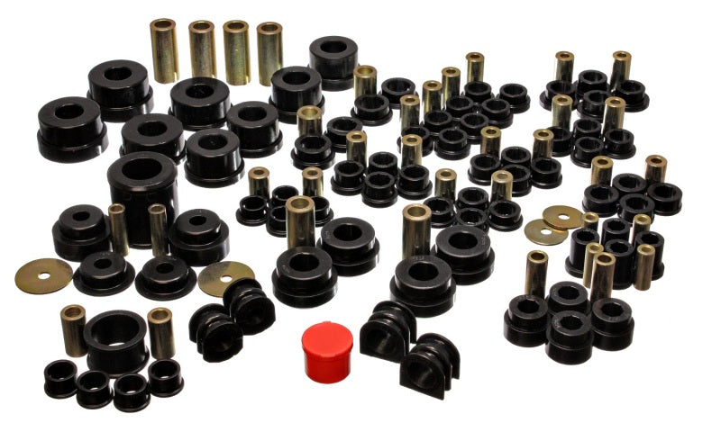 Energy Suspension 02-09 Nissan 350Z / 03-07 Infiniti G35 Coupe Black Hyper-Flex Master Bushing Set - Blais Performance Parts