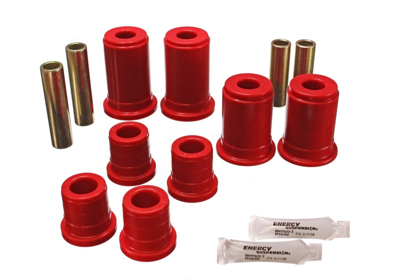 Energy Suspension 92-94 K-5 Blazer / 92-99 Denali/Suburban/Yukon Red Front Control Arm Bushing Set - Blais Performance Parts