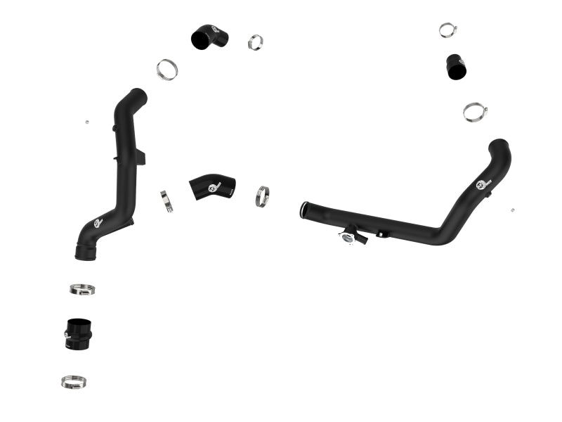 aFe Bladerunner 2-1/4 IN Aluminum Hot Charge Pipe Black 20-23 Ford Explorer/Explorer ST - Black - Blais Performance Parts