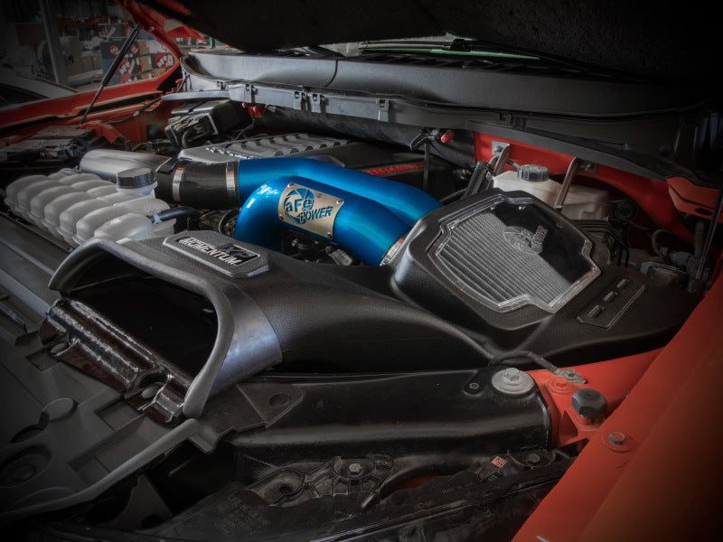 aFe 21-22 Ford F-150 Raptor V6-3.5L(tt) Momentum XP Cold Air Intake System Blue w/ Pro Dry S Filter - Blais Performance Parts