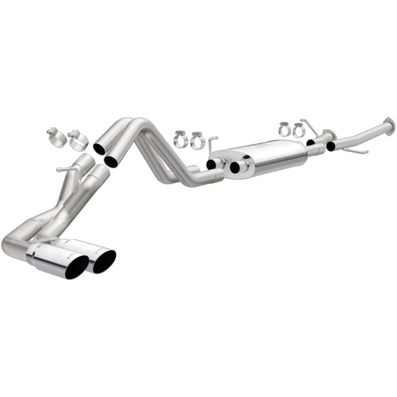 MagnaFlow 14 Toyota Tundra V8 4.6L/5.7L Stainless C/b Exhaust Dual same side pass. rear tire - Blais Performance Parts