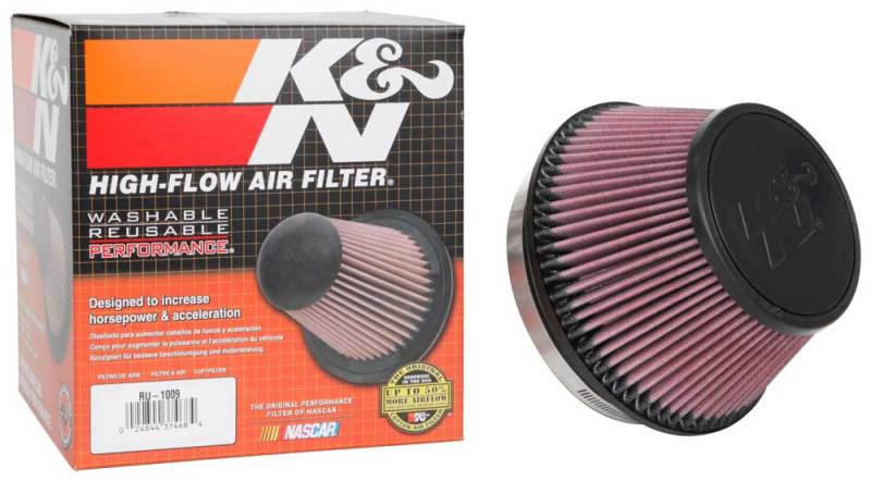 K&N Universal Clamp-On Air Filter 6in FLG / 7-1/2in B / 5-1/8in T / 4in H - Blais Performance Parts