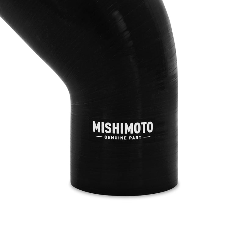 Mishimoto Silicone Reducer Coupler 45 Degree 3in to 3.75in - Black - Blais Performance Parts