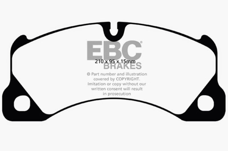 EBC 10+ Volkswagen Touareg 3.0 Supercharged Hybrid Redstuff Front Brake Pads - Blais Performance Parts