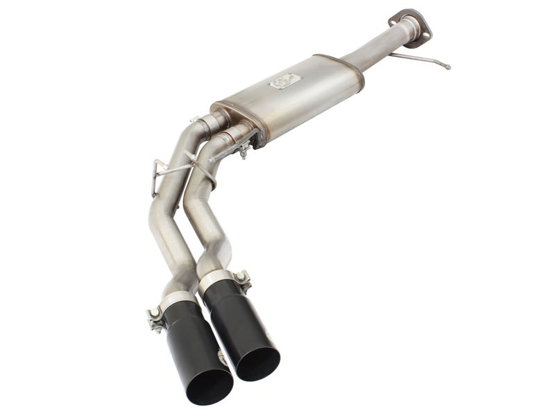 aFe Rebel Series Exhaust SS Front Side Exit CB w/ Black Tips 10-14 Ford F150 Ecoboost V8 6.2L - Blais Performance Parts