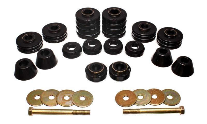 Energy Suspension Black Body Cab Mount Set for 73-80 GM C/K-10/20/30 C/K1500/2500/3500 - Blais Performance Parts