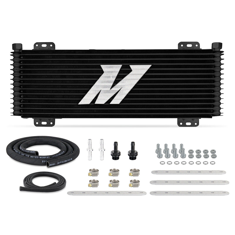 Mishimoto Universal Stacked Plate Trans Cooler 13 Row Black - Blais Performance Parts