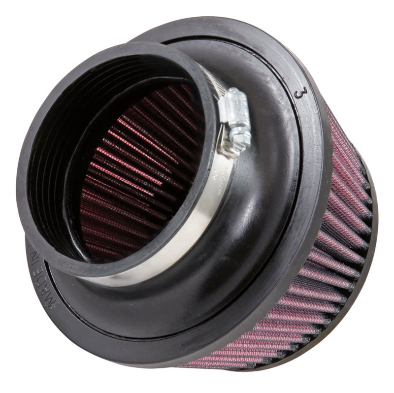 K&N Universal Round Clamp-On Air Filter 3in Flange ID x 6in Base OD x 4.625in Top OD x 3in Height - Blais Performance Parts