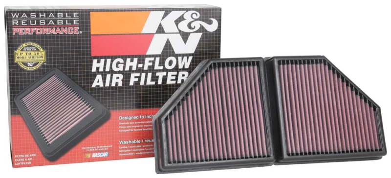 K&N 16-19 BMW 750i L6-4.4L F/I Replacement Drop In Air Filter - Blais Performance Parts