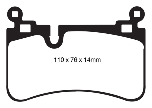 EBC 08-13 Mercedes-Benz C63 AMG (W204) 6.2 Redstuff Rear Brake Pads - Blais Performance Parts