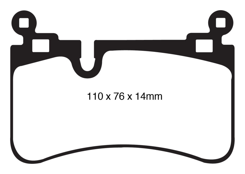 EBC 08-13 Mercedes-Benz C63 AMG (W204) 6.2 Yellowstuff Rear Brake Pads - Blais Performance Parts