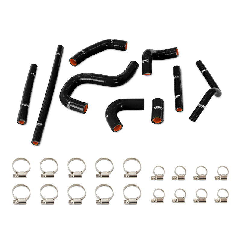 Mishimoto 96-02 Toyota 4Runner 3.4L (w/ Rear Heater) Silicone Heater Hose Kit - Black - Blais Performance Parts