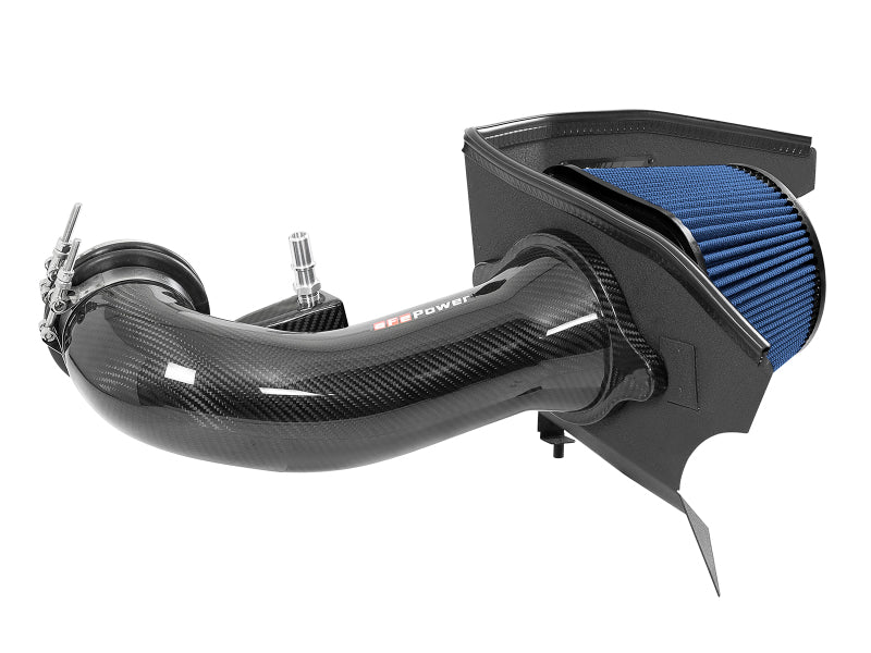 aFe 19-20 GM Trucks 5.3L/6.2L Track Series Carbon Fiber Cold Air Intake System With Pro 5R Filters - Blais Performance Parts