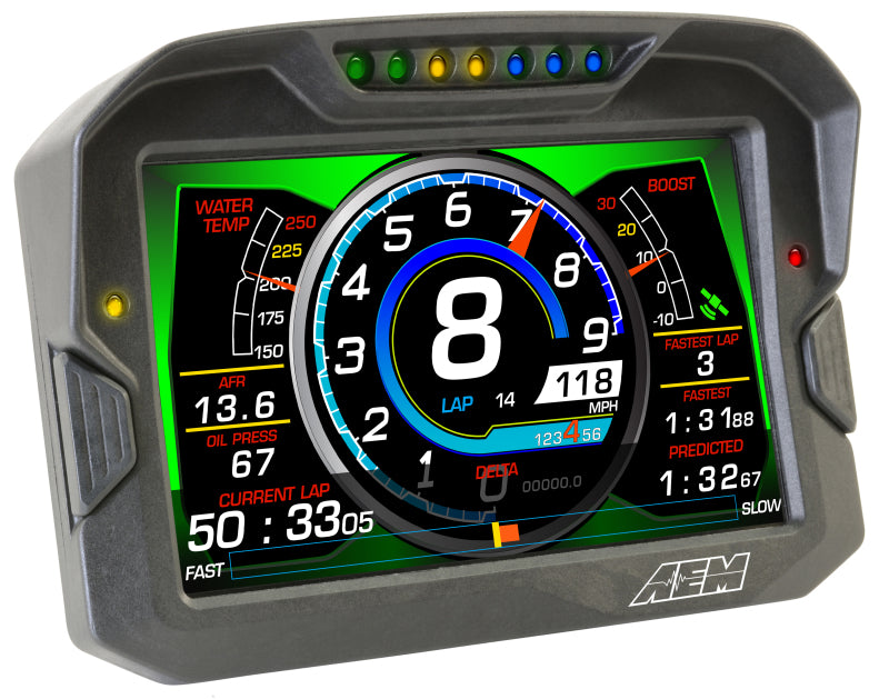 AEM CD-7 Logging GPS Enabled Race Dash Carbon Fiber Digital Display w/o VDM (CAN Input Only) - Blais Performance Parts