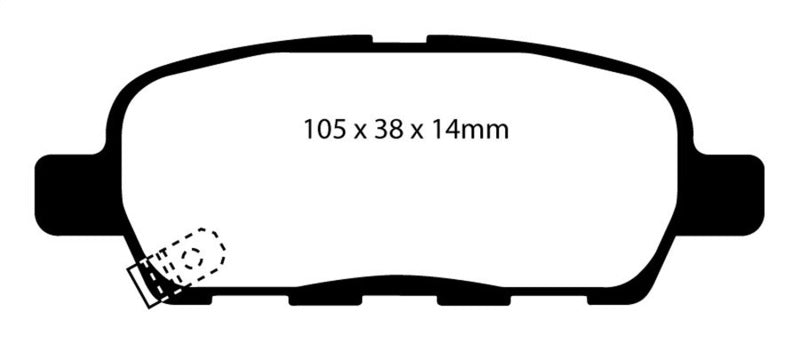 EBC 03-05 Infiniti FX35 3.5 Yellowstuff Rear Brake Pads - Blais Performance Parts