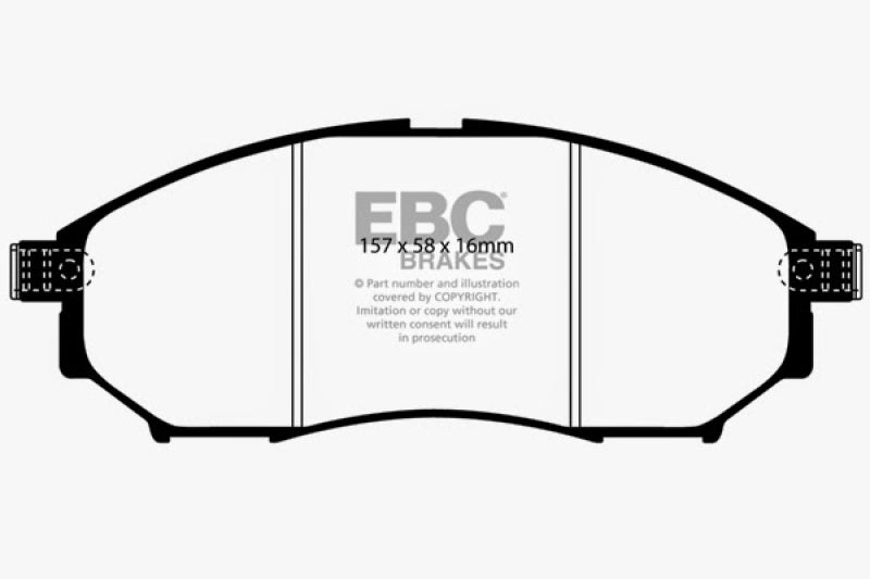 EBC 08-13 Infiniti EX35 3.5 Yellowstuff Front Brake Pads - Blais Performance Parts