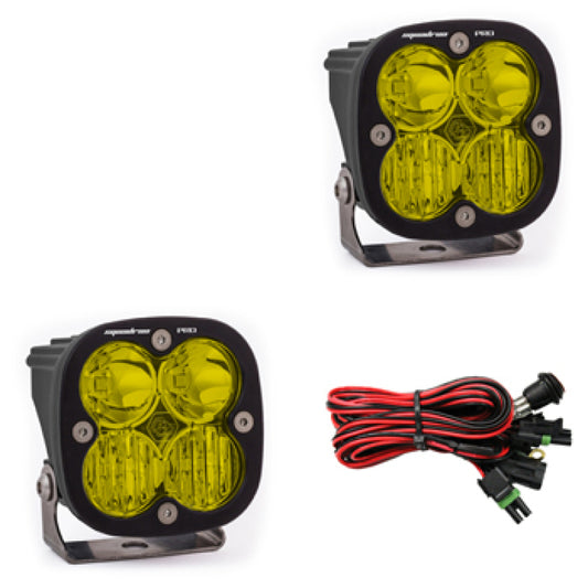 Baja Designs Squadron Pro Series Driving Combo Pattern Pair LED Light Pods - Amber - Blais Performance Parts