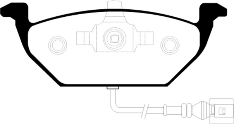 EBC 00-05 Volkswagen Beetle 2.0 Yellowstuff Front Brake Pads - Blais Performance Parts