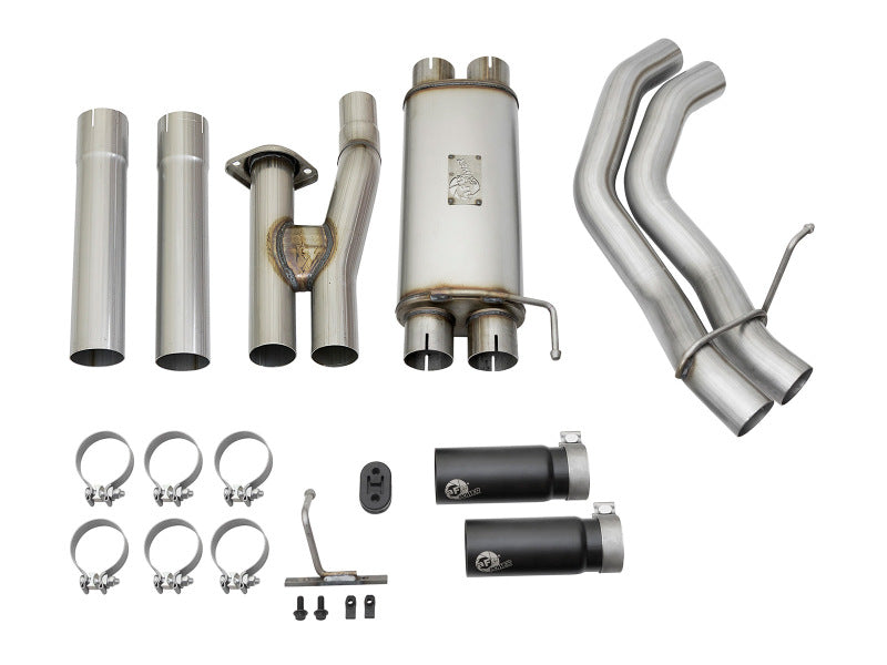 aFe POWER Rebel Series 3in 409 SS Cat Back Exhaust w/ Black Tips 17 Ford F-150 Raptor V6-3.5L - Blais Performance Parts