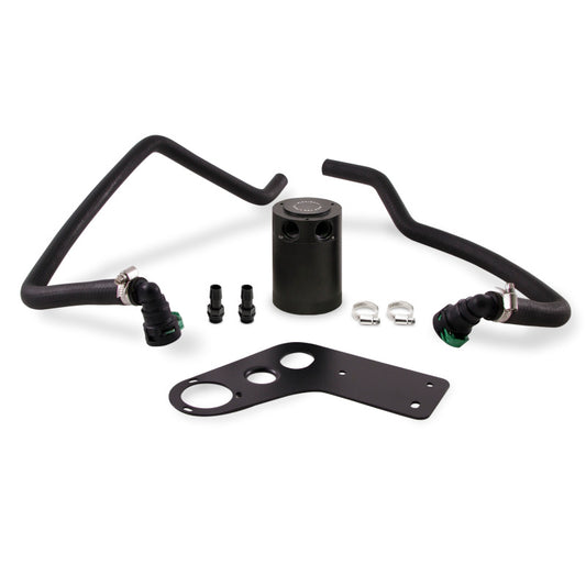 Mishimoto 2015+ Ford Mustang GT Baffled Oil Catch Can Kit - Black - Blais Performance Parts