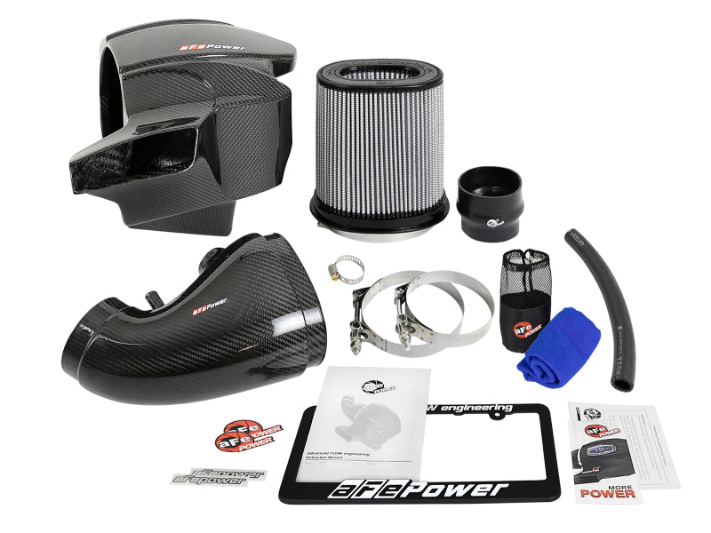 aFe Momentum Carbon Fiber CAIS w/ Pro Dry S Filter 12-19 Jeep Grand Cherokee SRT8 (WK2) V8-6.4L - Blais Performance Parts