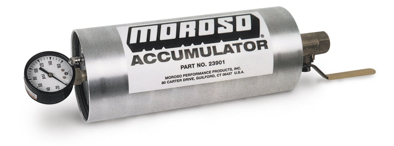 Moroso Oil Accumulator - 1.5 Quart - 10in x 4.25in - Blais Performance Parts