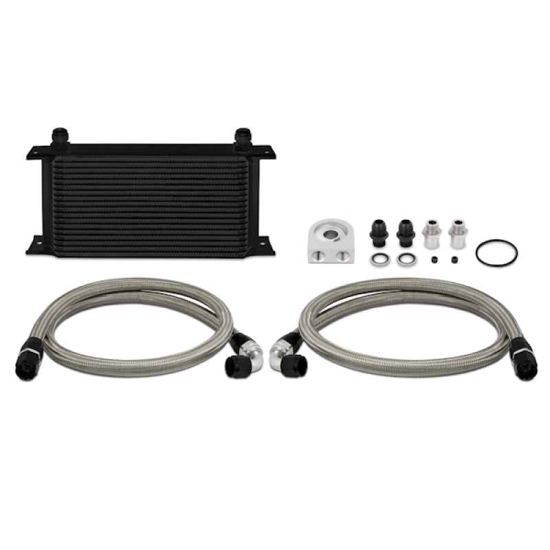 Mishimoto Universal 19 Row Oil Cooler Kit - Black - Blais Performance Parts