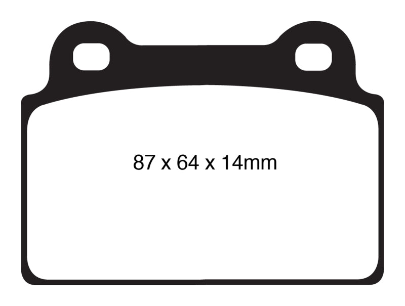 EBC 08-16 Mitsubishi Lancer Evo 10 2.0 Turbo (1 piece rotor) Redstuff Rear Brake Pads - Blais Performance Parts